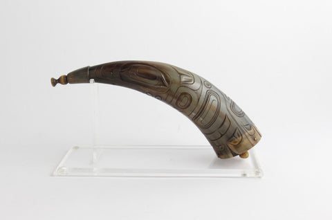 Mountain Goat Horn on Stand