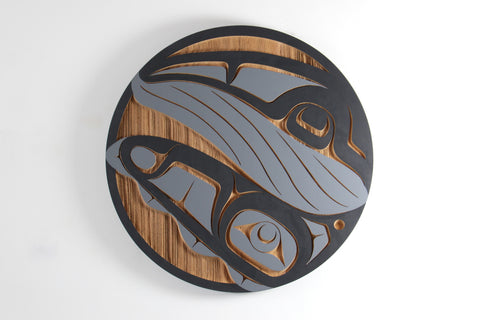 Humpback Whale Design Sand Blasted Panel