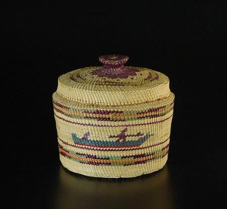 Canoe & Whale Basket with Lid