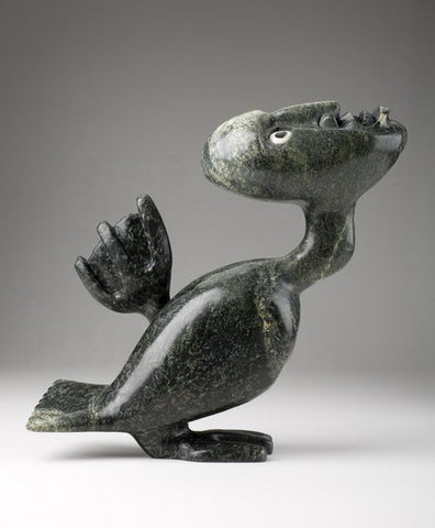 Whalebone Shaman Shaman Billy Merkosak Inuit Sculptures Art – Inuit  Sculptures Art Gallery