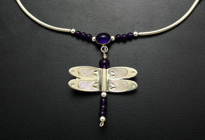 44. DRAGONFLY BEADED NECKLACE