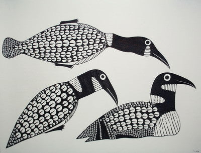 10. Family of loons, 1991/1992