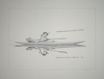 Untitled (Kayaker Throwing Harpoon)