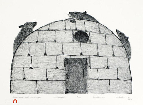 Snowhouse And Lemmings by Kakulu Saggiaktok 