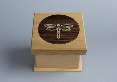 Dragonfly Design Bentwood Box - Large