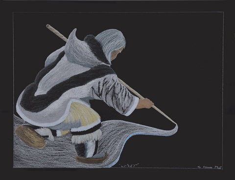 Nalirqaiturq- Very Cold by Tim Pitsiulak Inuit Artist from Cape Dorset