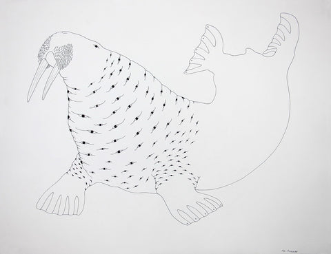 Untitled (Walrus with Eyes), Cape Dorset  2015