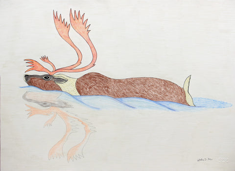 Untitled (Swimming Caribou)