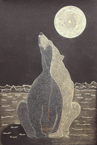 Untitled (Bear and the Moon)