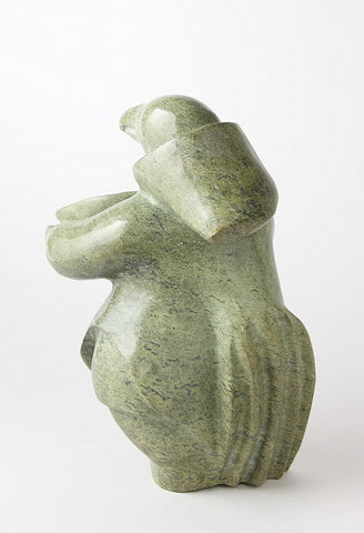 Bird Woman With Kudluk by Lipa Pitsiulak