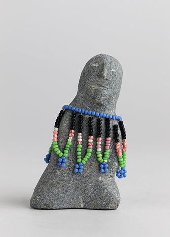 Beaded Figure by Alice Akamak Inuit Artist from Arviat