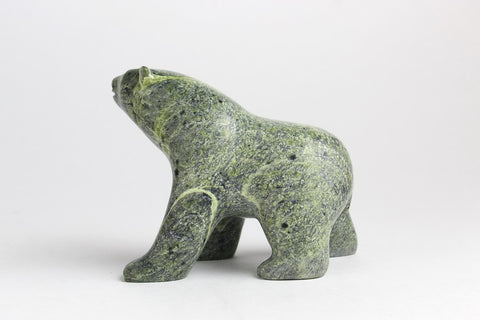 Serpentine Bear by Alashua Sharky Inuit Artist from Cape Dorset