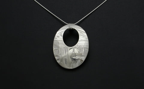 Oval Chilkat View Pendant