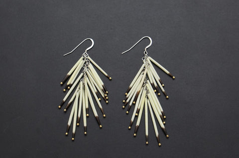 Porcupine Tail Earrings