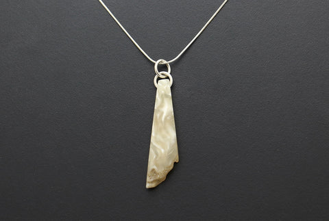 Triangle with Natural Edge Pendant