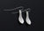 Spoon Shaped Feather Design Earrings