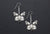 Butterfly Earrings with Garnet