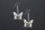 Butterfly Earrings with Pyrite