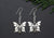 Butterfly Earrings with Pyrite