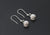 Pearl Salmon Bone Earrings