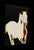 Untitled (White Horse on Black Background)