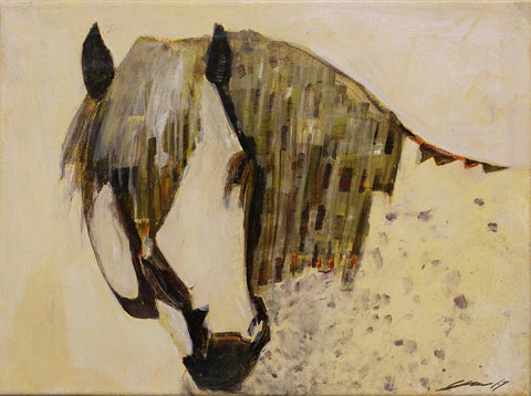 Untitled (White Horse Looking Down)