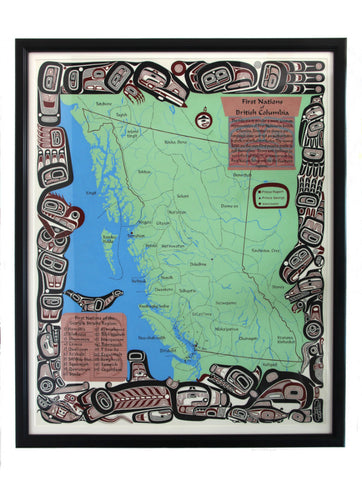 First Nations Map of British Columbia, 1998