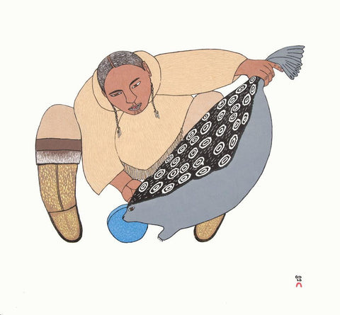 Surusiq Natsiaruqtuq (The Boy Turns into a Seal) by Ningiukulu Teevee