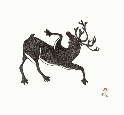 Lively Caribou by Axangayuk Shaa