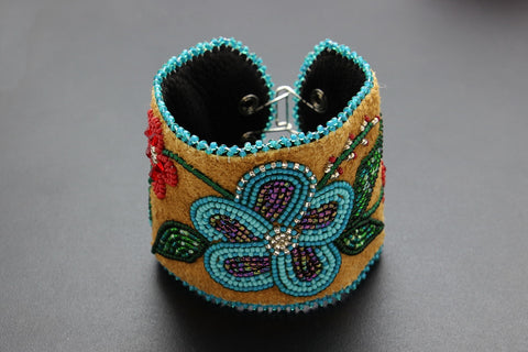 Beaded Cuff – Turquoise